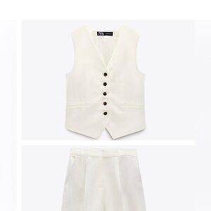 Zara Linen Waistcoat